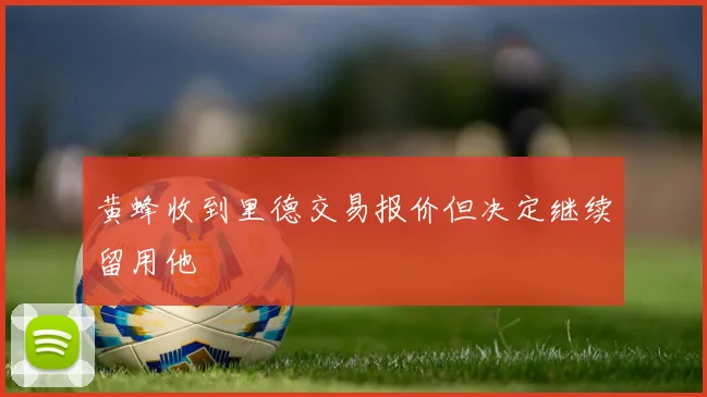 黄蜂收到里德交易报价但决定继续留用他